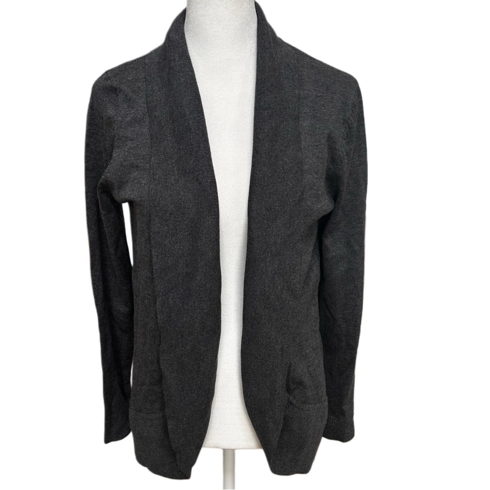 Verve Ami Dark Gray Open Cardigan